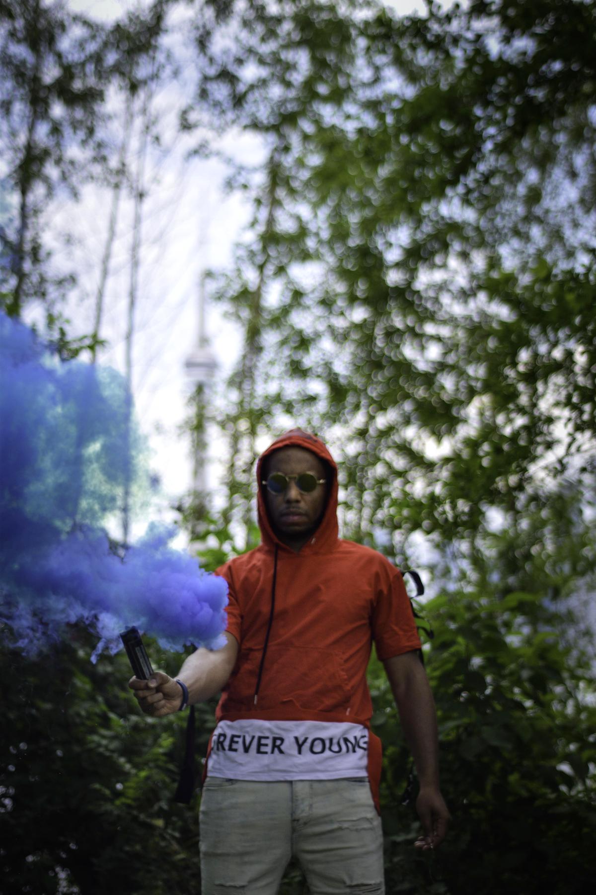 No Match, Toronto R&B artist, performing outdoors